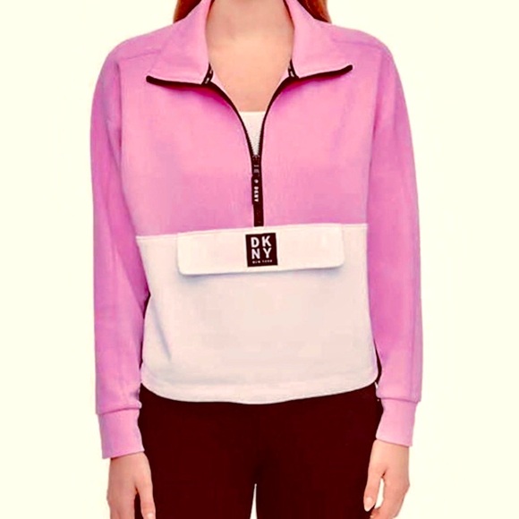 Dkny Tops - ✅🆕 DKNY brand ,Pink/White/ black  Colorblock sport top